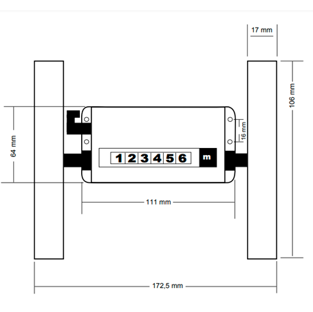 Contador mecánico para de tela - Vista 2